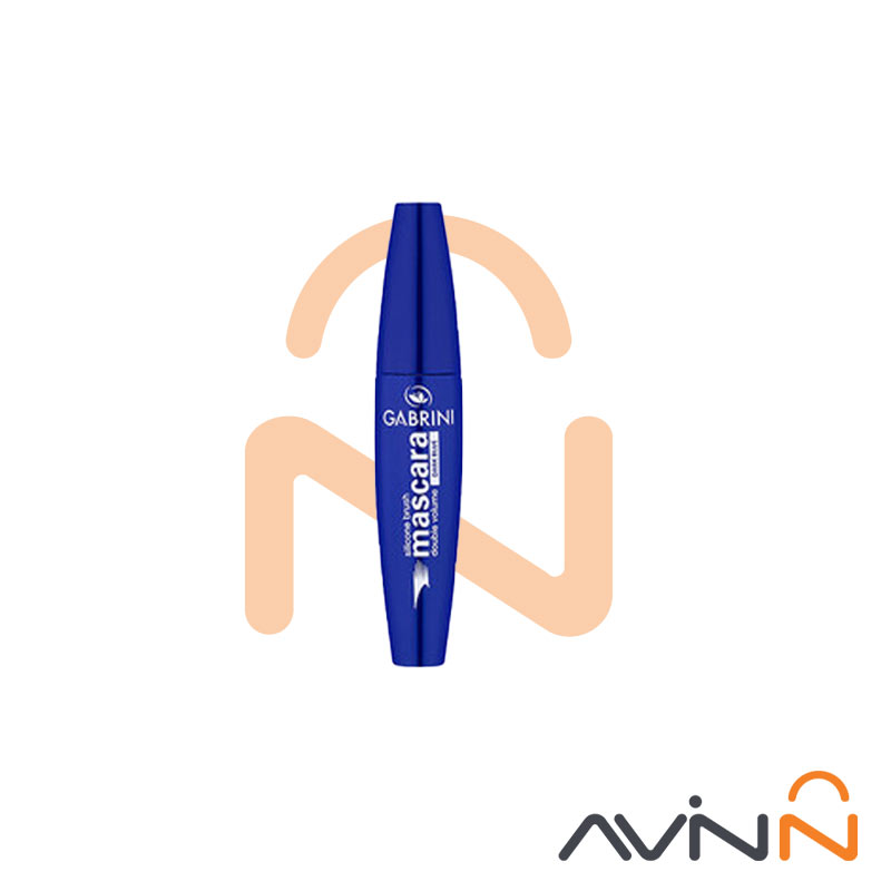 ریمل آبی حجم دهنده double volume با براش سیلیکونی گابرینی 12 میل